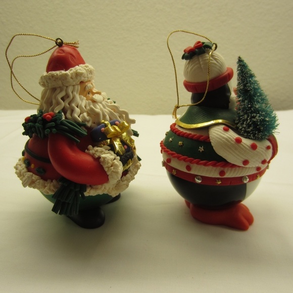 Vintage Traditions collectible Christmas Characters -Chubby Santa & Penguin - Picture 13 of 13